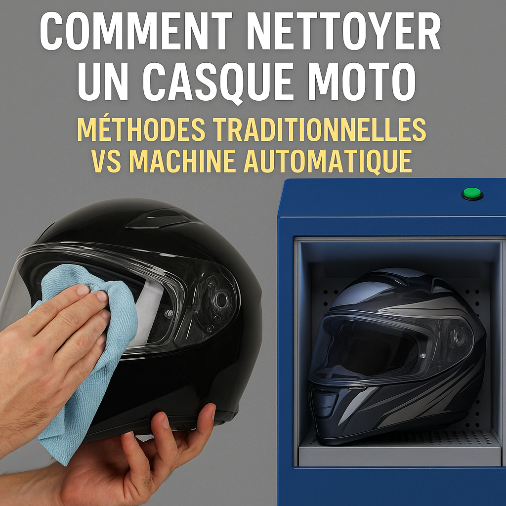 Casque de moto : nettoyage auto - manuel